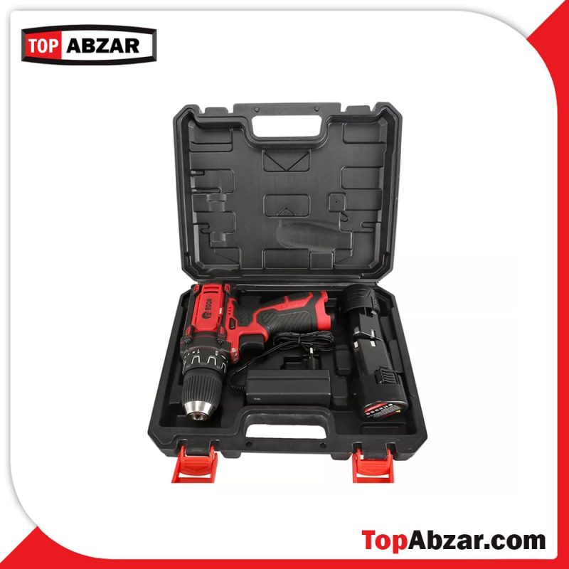 دریل پیچ گوشتی شارژی ادون مدل AD-12A edon ad 12a power wireless 2 batteries 12v battery cordless drills set