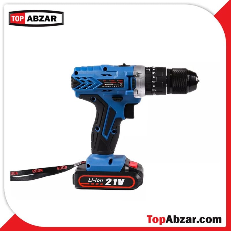 دریل پیچ گوشتی شارژی 21 ولت ادون با لوازم مدل LV3-2110 Edon LV3-2110 Cordless Drill Driver