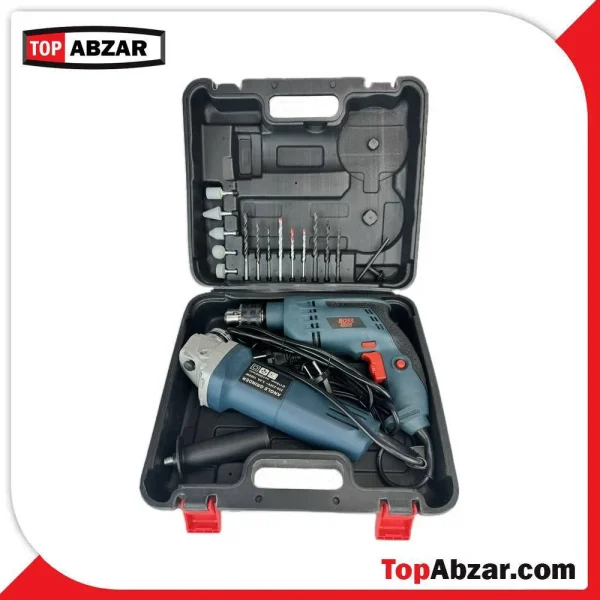 13- مجموعه دو عددی مینی فرز و دریل باس مدل BS-kit2 - Image 1