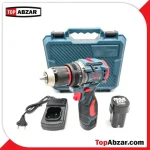 دریل شارژی ۲۴ ولت 2 بااتری براشلس سه نظام فلزی باس مدل Bs3035 - Image 3