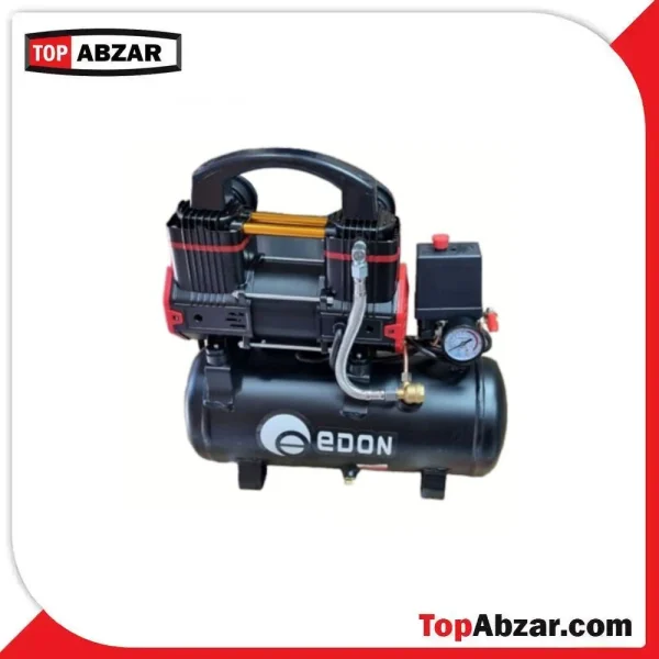 4 (6) (1) (4) (6) (1) (1) (3) (1)1 کمپرسور باد ۱۰ لیتری سایلنت ادون مدل ED-2-1100-F9 - Image 1