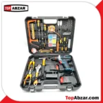 کیت دریل شارژی چکشی سه نظام فلزی باس مدل 118v
