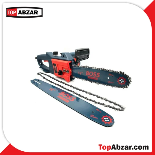 اره زنجیری برقی ۳۰ و ۴۰ سانت دو ساطور باس مدل E40 - Image 2