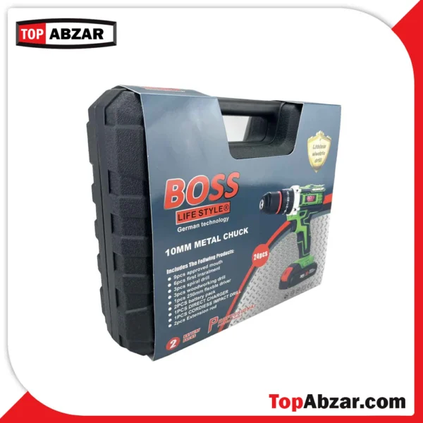 دریل پیچ گوشتی شارژی چکشی باس مدل BS36V اتوماتیک ۲۶ عددی - Image 6