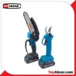 کیت اره زنجیری و قیچی شارژی باس مدل 88VF با باتری 88 ولت