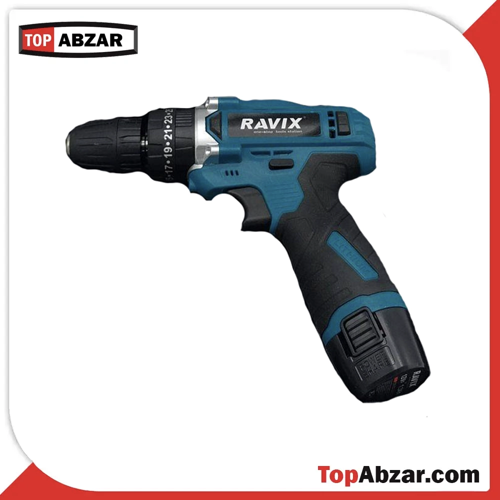 راویکس -6 دریل شارژی 12 ولت تک باطری راویکس rx1201