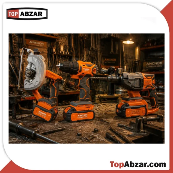 کیت برق کاری شارژی آنکور مدل DCH1-DCR1-DCE1