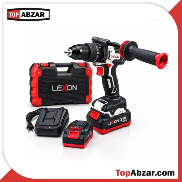 دریل شارژی براشلس 21 ولت لکسون مدل LE-5809T