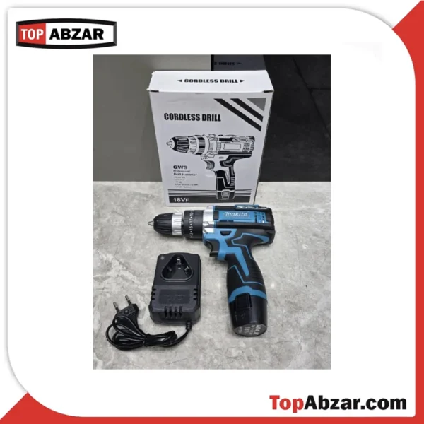 دریل شارژی 18 ولت نیم تنه فلزی طرح ماکیتا مدل MT181