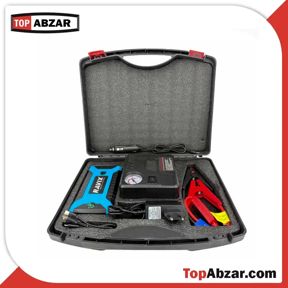 4 جامپ استارتر و کمپرسور فندکی راویکس مدل RX-J29B